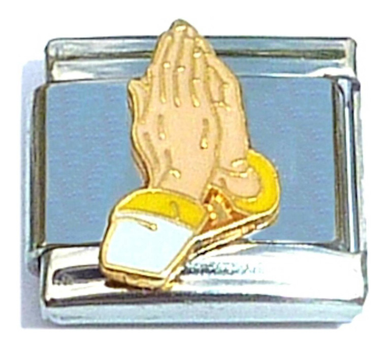 Hands Praying Italian Charm