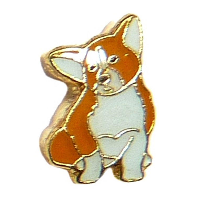 Corgie Dog Floating Locket Charm