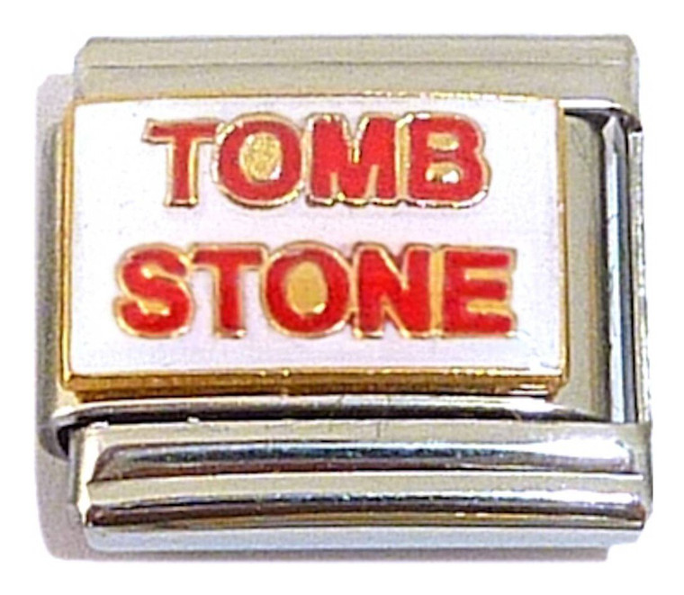 Tomb Stone Italian Charm