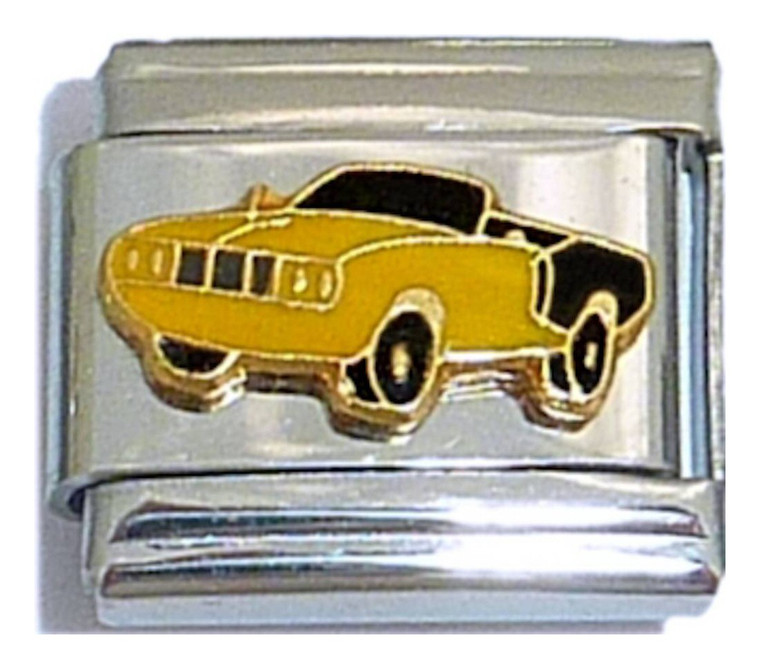 Yellow And Black Convertible Italian Charm