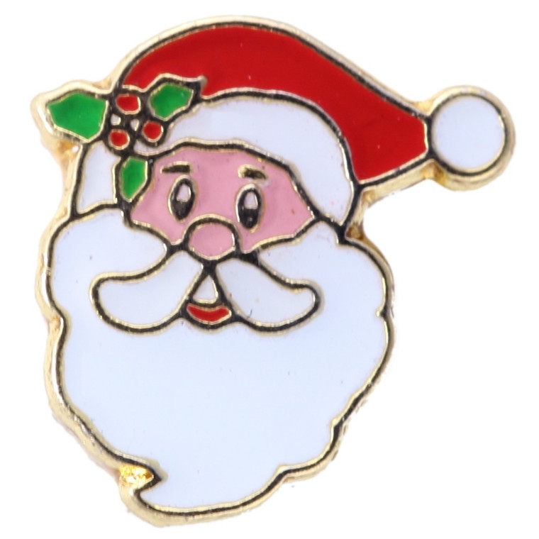 Santa Claus Floating Locket Charm