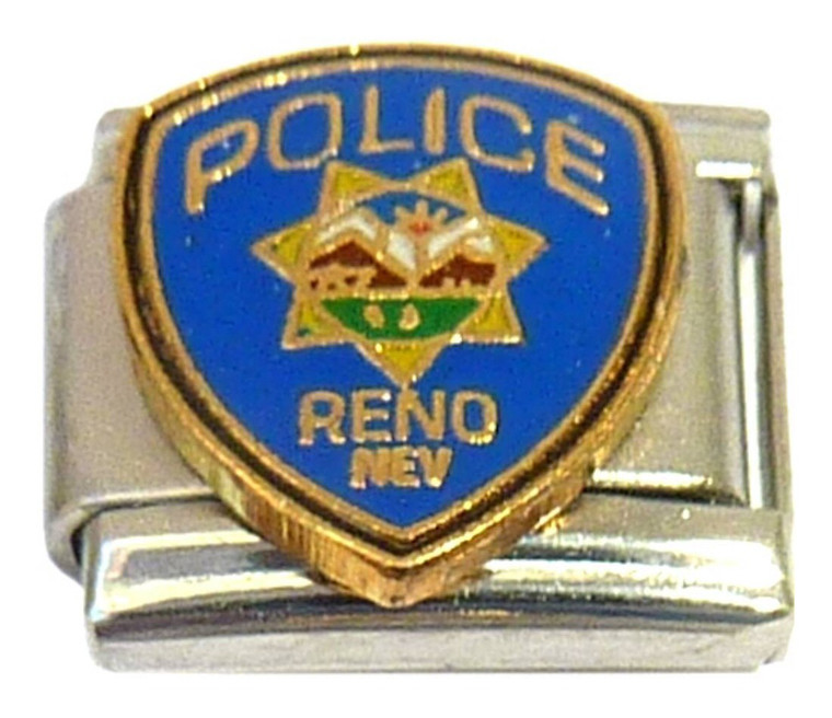 Police Reno Nev Seal Italian Charm