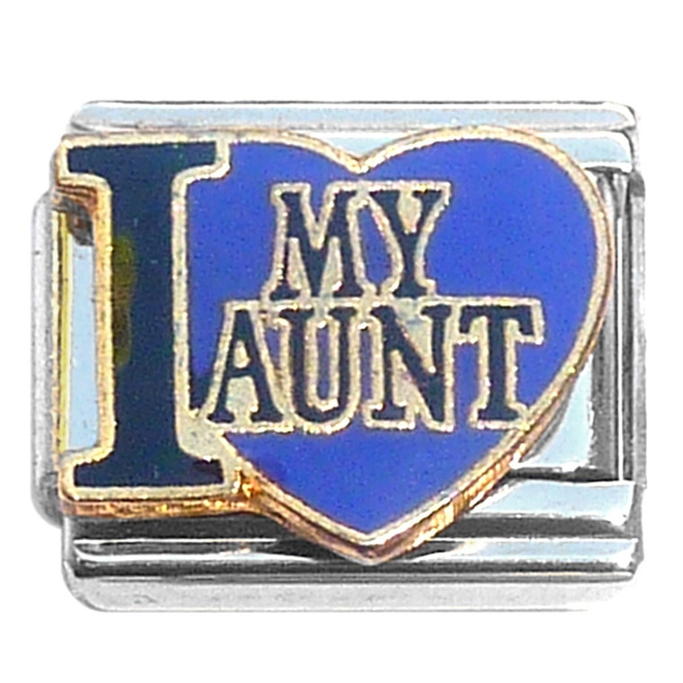 I Love My Aunt Italian Charm