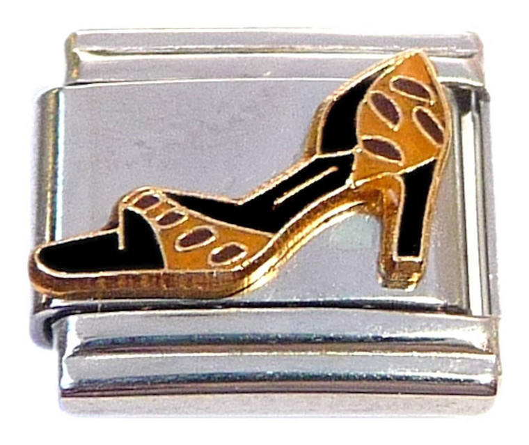 Black High Heeled Shoe Italian Charm