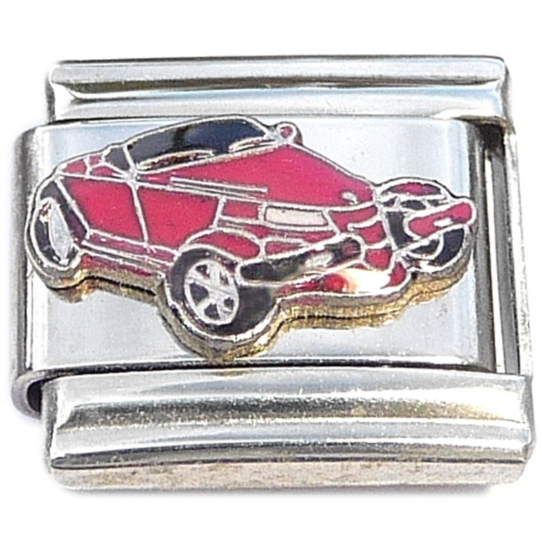 Red Convertible Car Italian Charm