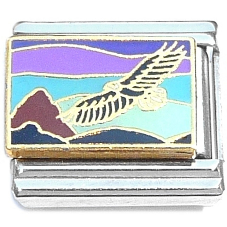 Bird Flying Colorful Sky Italian Charm