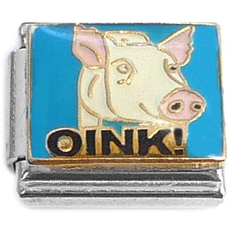 Oink Pig Italian Charm
