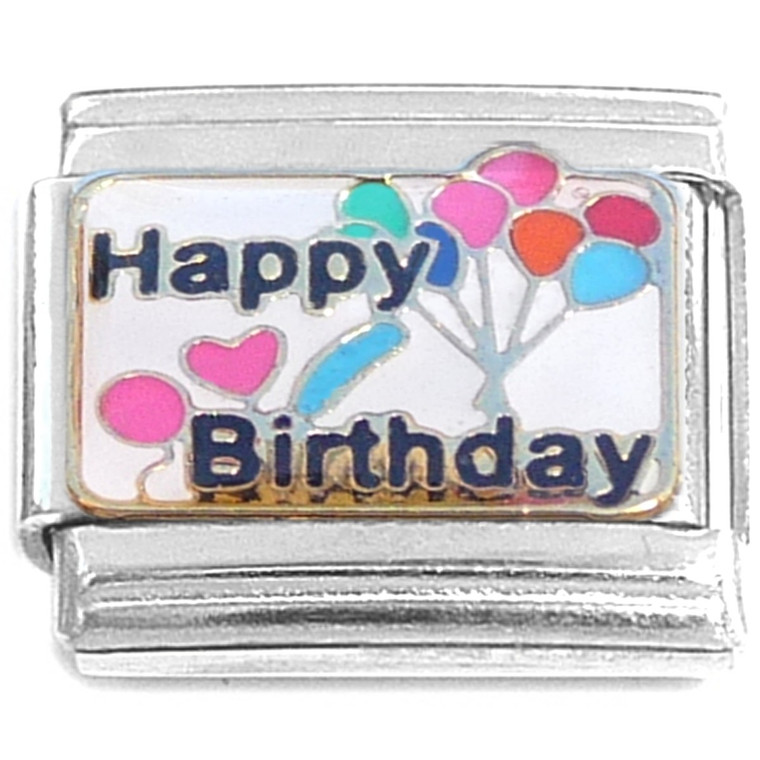 Happy Birthday Celebration Balloons Italian Charm