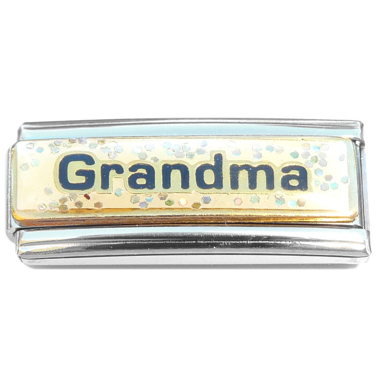 Grandma Glitter Superlink Italian Charm