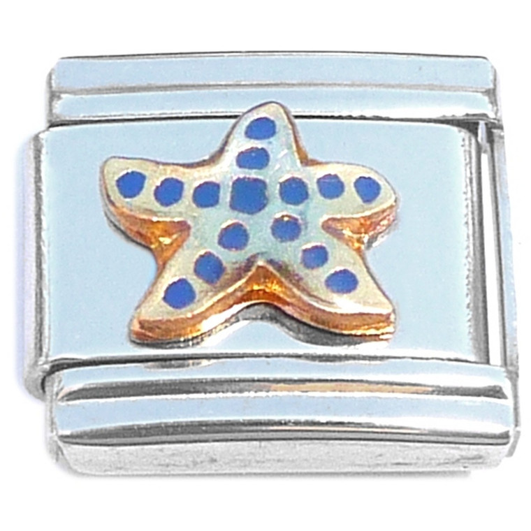 Sand Dollar Blue Sanddollar Italian Charm