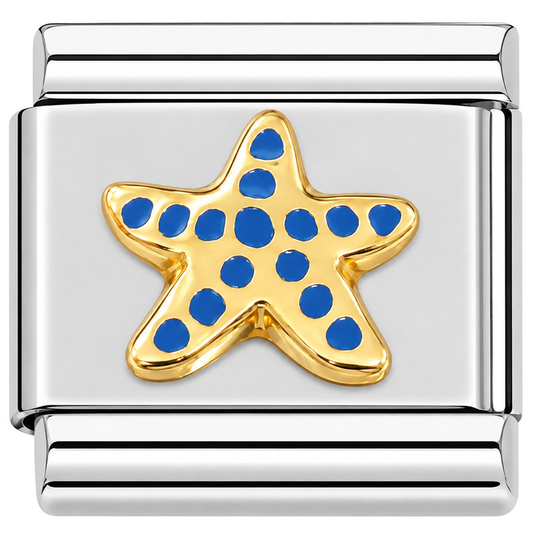 Sand Dollar Blue Sanddollar Italian Charm