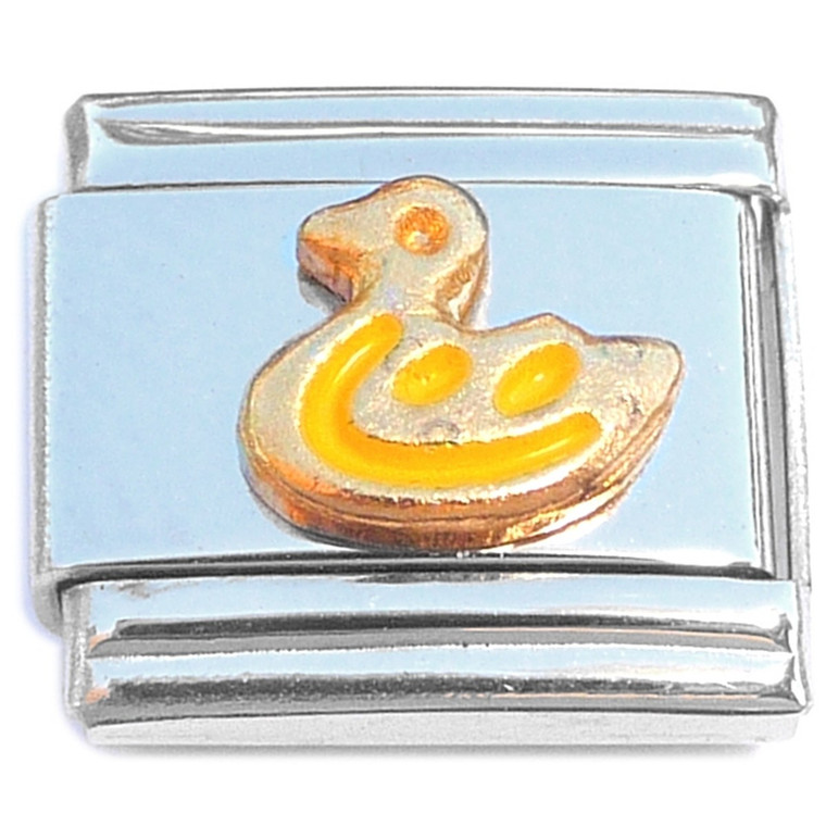 Bird Duck Gold Italian Charm