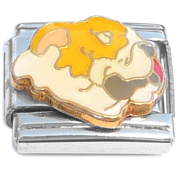 Bulldog Puppy Dog Italian Charm