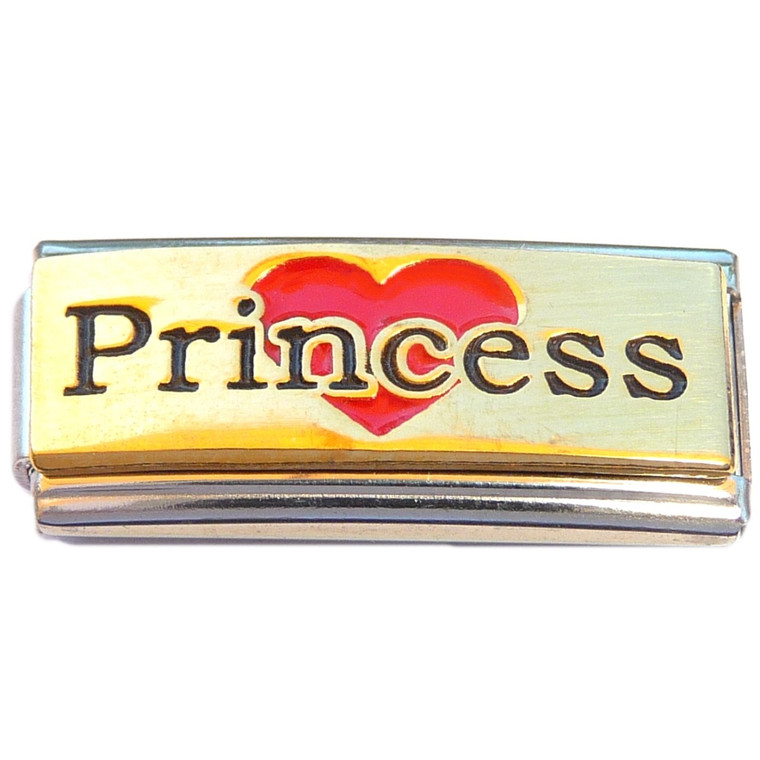Princess Heart Superlink Italian Charm