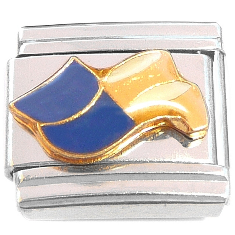 Blue Dress Shoes Heel Italian Charm