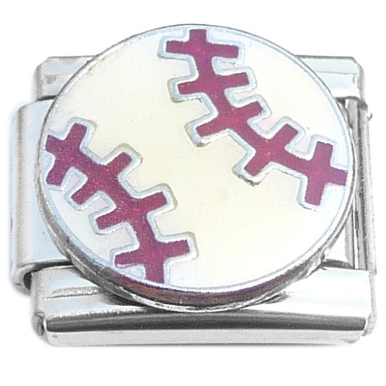 Big Baseball Play Ball Italian Charm
