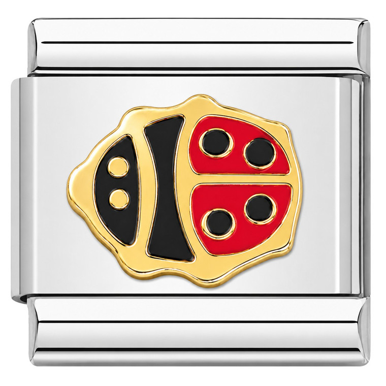 Red Ladybug Spots Italian Charm