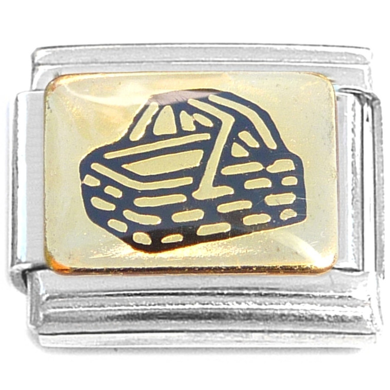 Woven Basket Design Italian Charm