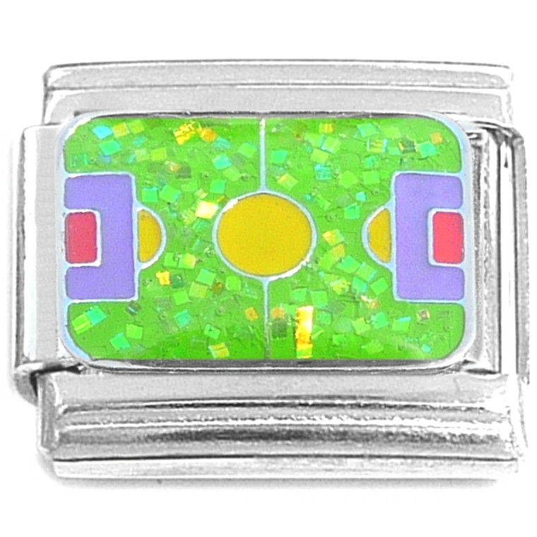 Glitter Full Basketball Court Italian Charm