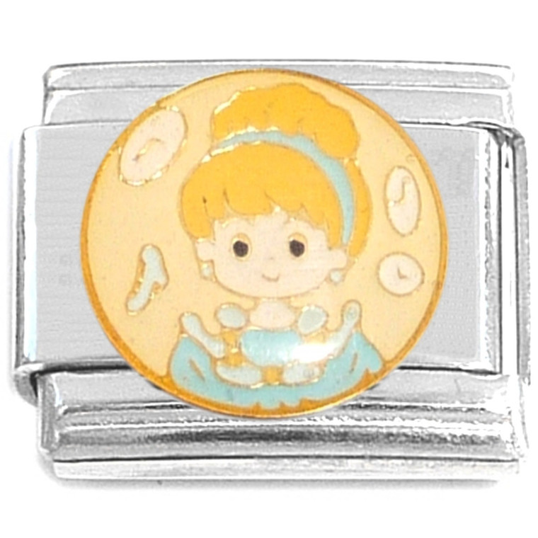 Cinderella Cartoon Italian Charm