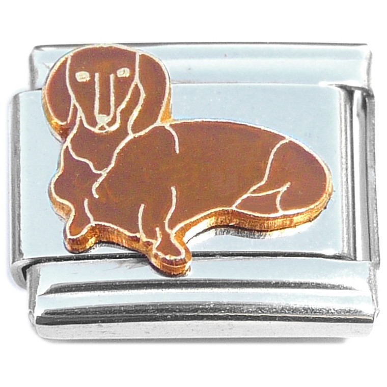 Dachshund Puppy Dog Italian Charm