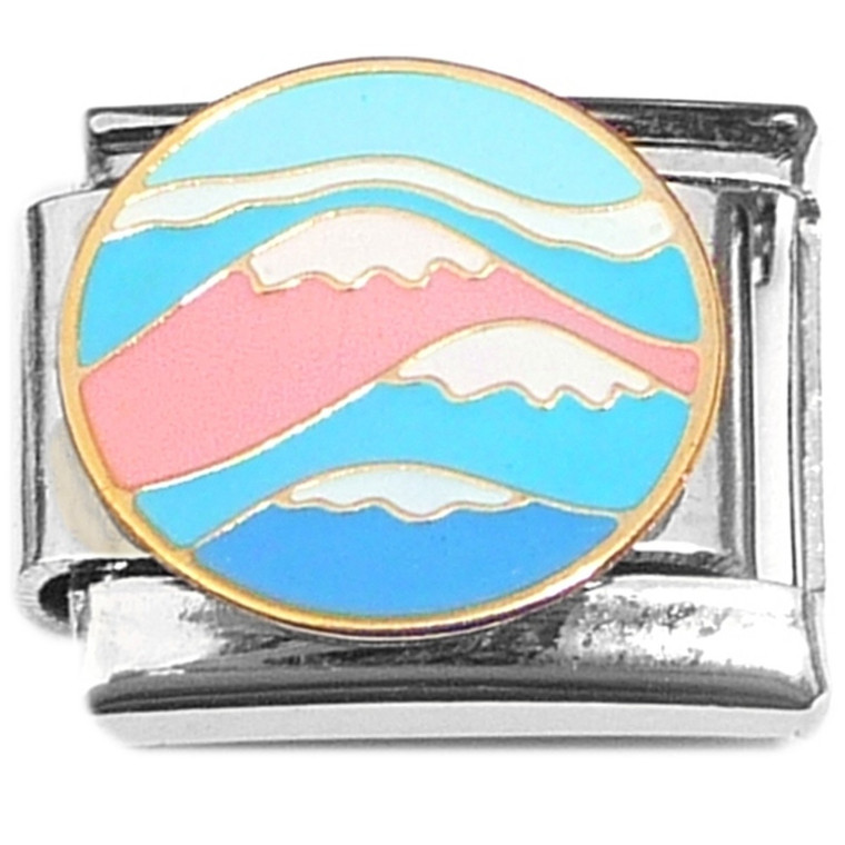 Colorful Mountain Range Italian Charm