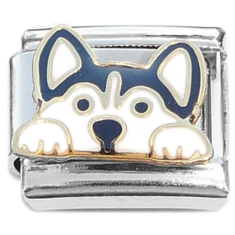 Husky Puppy Baby Dog Italian Charm