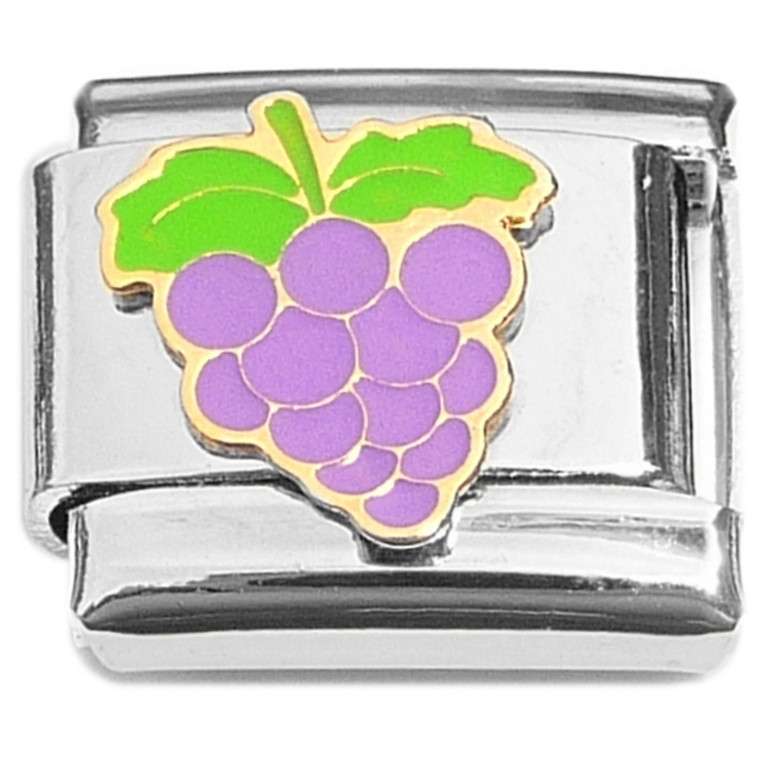 Cute Purple Grapes Wine Italian Charm