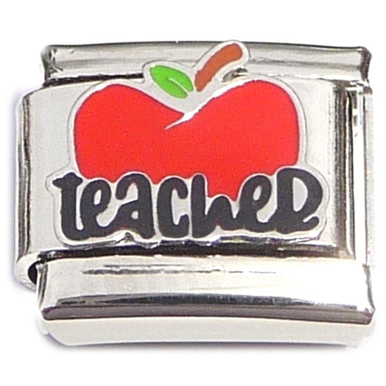 Teacher Red Apple Italian Charm