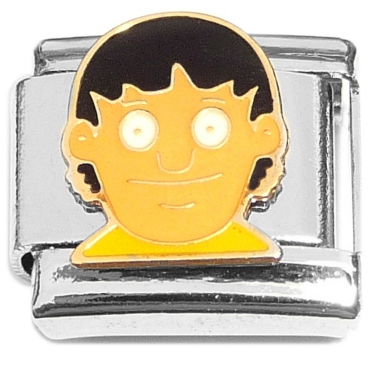 Gene Cartoon Character Italian Charm