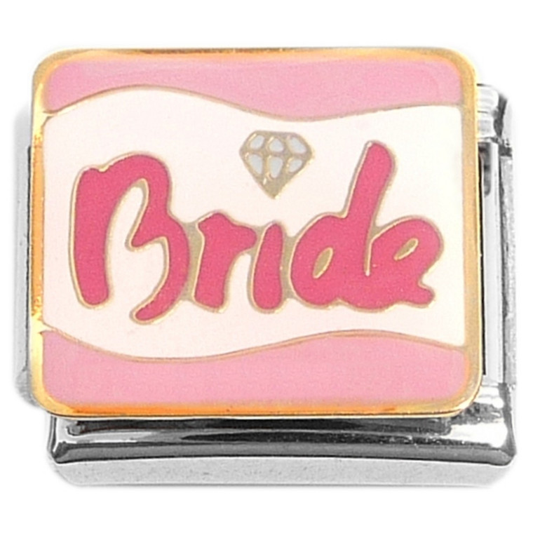 Bride Bling Pink Wedding Italian Charm