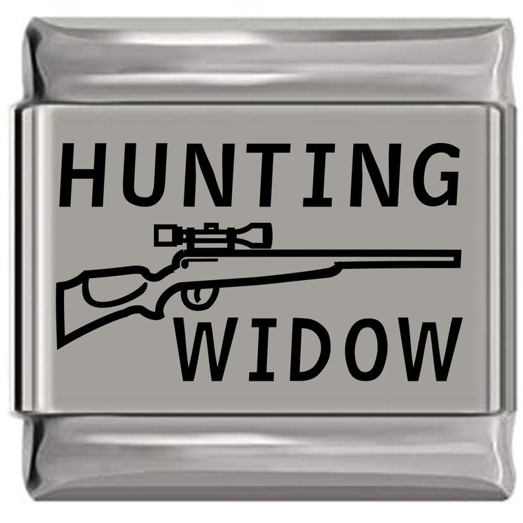 Hunting Widow Laser Engraved Italian Charm (9mm Standard Size)