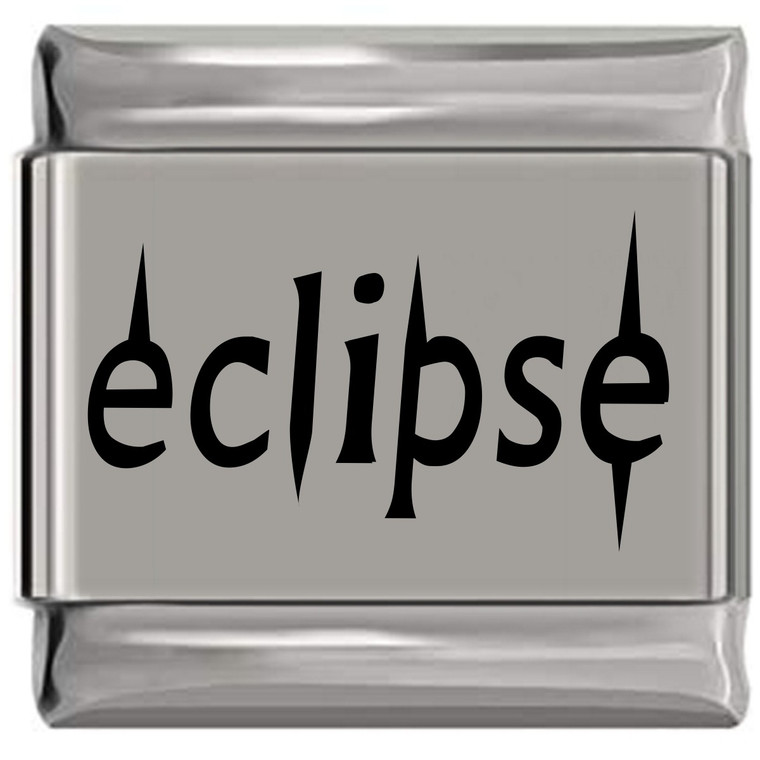 Eclipse Laser Engraved Italian Charm (9mm Standard Size)
