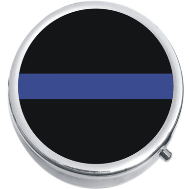 Blue Line Support Thin Blue Line Support Medical Pill Box