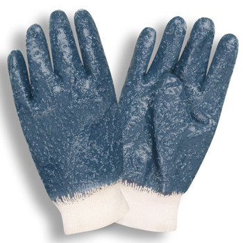 6810R-10 STANDARD DIPPED NITRILE  ROUGH FULLY COATED  JERSEY LINED  KNIT WRIST Cordova Safety Products