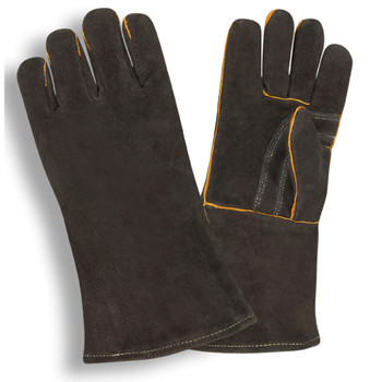 7625 REGULAR SHOULDER LEATHER WELDER  REINFORCED PALM  KEVLAR SEWN  FULL SOCK LINING  BLACK Cordova Safety Products