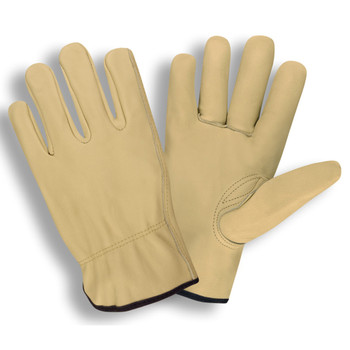 8210XS STANDARD GRAIN COWHIDE DRIVER  UNLINED  SHIRRED ELASTIC BACK  KEYSTONE THUMB                                                                   Cordova Safety Products
