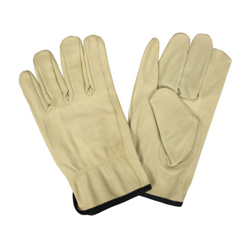 8212M BEIGE GRAIN COWHIDE DRIVER  UNLINED  SHIRRED ELASTIC BACK  KEYSTONE THUMB Cordova Safety Products