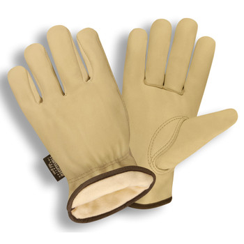 8255XL PREMIUM GRAIN COWHIDE DRIVER  THINSULATE LINED  SHIRRED ELASTIC BACK   KEYSTONE THUMB Cordova Safety Products