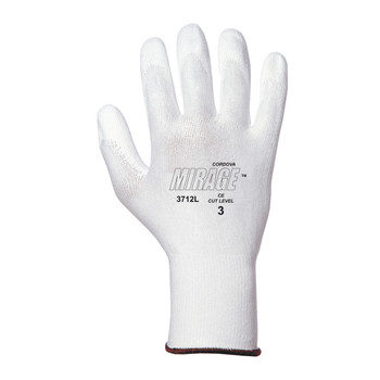 3712XXL MIRAGE  WHITE 13-GAUGE HPPE SHELL  WHITE POLYURETHANE COATING Cordova Safety Products