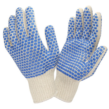 3880S MEDIUM WEIGHT NATURAL POLY/COTTON MACHINE KNIT 2-SIDE BLUE PVC BLOCKS Cordova Safety Products 3880S MEDIUM WEIGHT NATURAL POLY/COTTON MACHINE KNIT 2-SIDE BLUE PVC BLOCKS Cordova Safety Products
