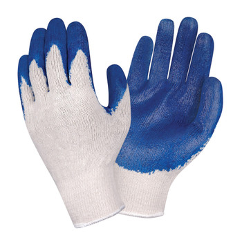 3893M STANDARD  10-GAUGE  NATURAL MACHINE KNIT  BLUE SMOOTH LATEX PALM COATING Cordova Safety Products