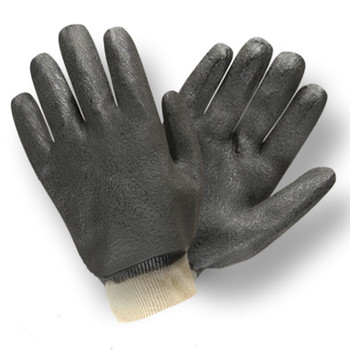 5100I BLACK DOUBLE DIPPED  ETCHED GRIP  INTERLOCK LINED  KNIT WRIST Cordova Safety Products