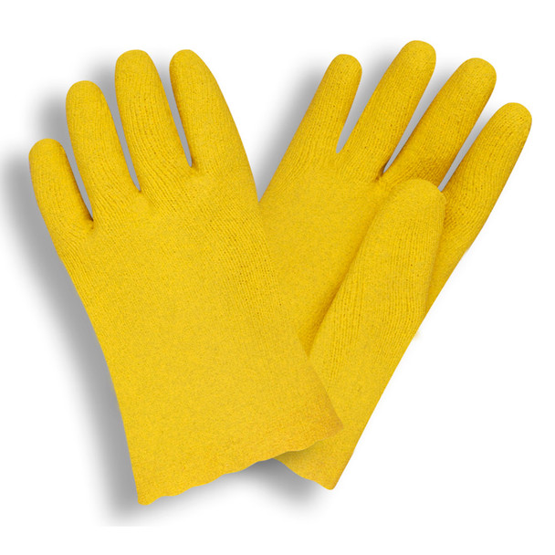 6500S TEXTURED  YELLOW VINYL COATED  MACHINE KNIT SHELL  10-INCH Cordova Safety Products