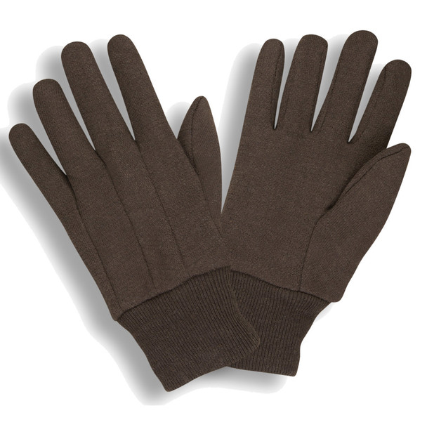 1400 MEDIUM WEIGHT BROWN JERSEY  CLUTE CUT  KNIT WRIST Cordova Safety Products