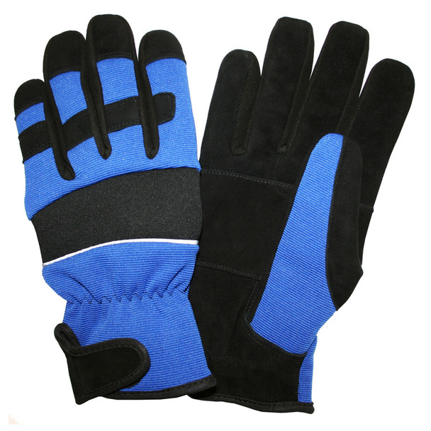 77011 PIT PRO  ACTIVITY GLOVE  BLACK SYNTHETIC LEATHER PALM  BLUE SPANDEX BACK  THINSULATE LINED  HOOK & LOOP CLOSURE  LARGE Cordova Safety Products
