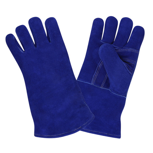 7610A PREMIUM SIDE SPLIT LEATHER WELDER  REINFORCED PALM  THUMB GUARD  KEVLAR SEWN  FULL SOCK LINING WITH FOAM  BLUE Cordova Safety Products