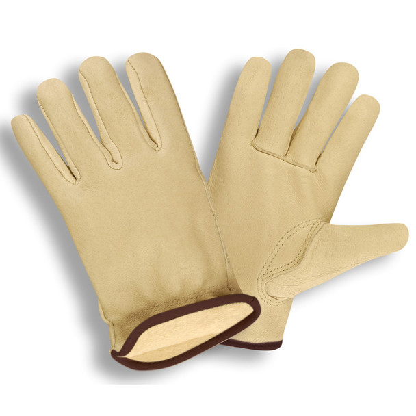 8942L PREMIUM GRAIN PIGSKIN DRIVER  THINSULATE LINED  SHIRRED ELASTIC BACK  KEYSTONE THUMB Cordova Safety Products