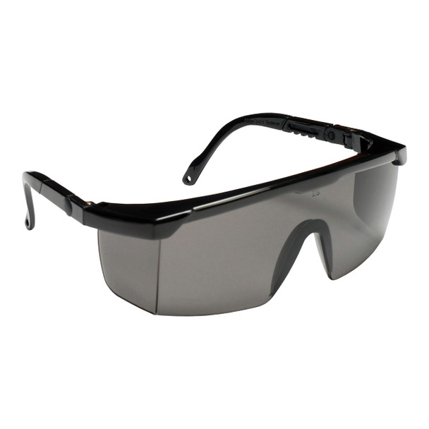 EMB20S RETRIEVER II  BLACK FRAME  GRAY LENS WITH INTEGRATED SIDE SHIELDS  5-POSITION RATCHET  EXTENDABLE TEMPLES Cordova Safety Products