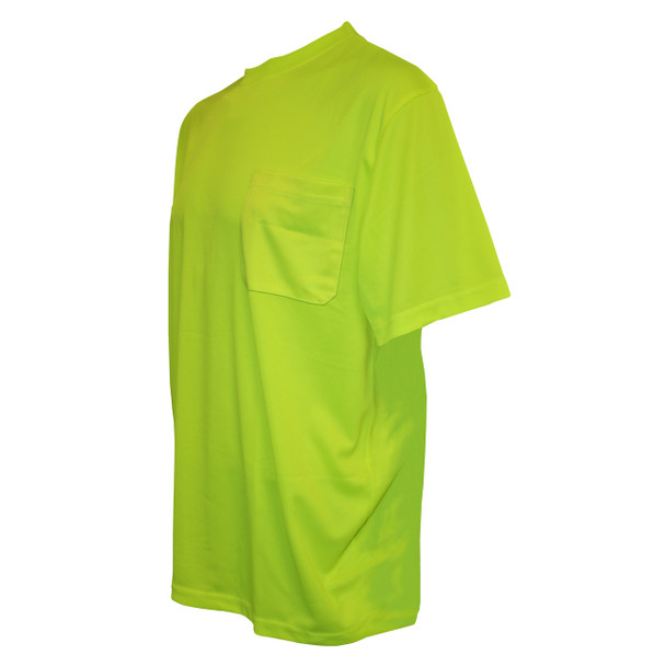 V131XL COR-BRITE  NON-RATED  LIME BIRDSEYE MESH T-SHIRT  SHORT SLEEVES  CHEST POCKET Cordova Safety Products